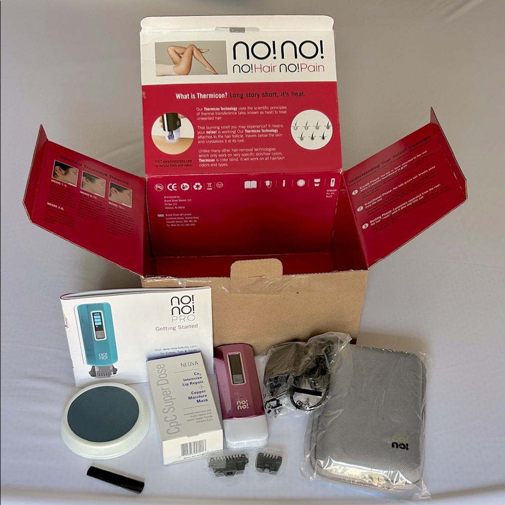 NIB No!No! PRO Hair Removal Device Set